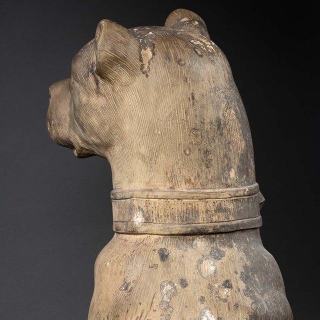 Guard Dog, 19th Century, Terracotta For Sale - Image 8 of 9