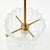 Metal Mid-Century Crystal Glass and Brass Pendant attributed to Carl Fagerlund for Orrefors, Sweden, 1960s For Sale - Image 7 of 11