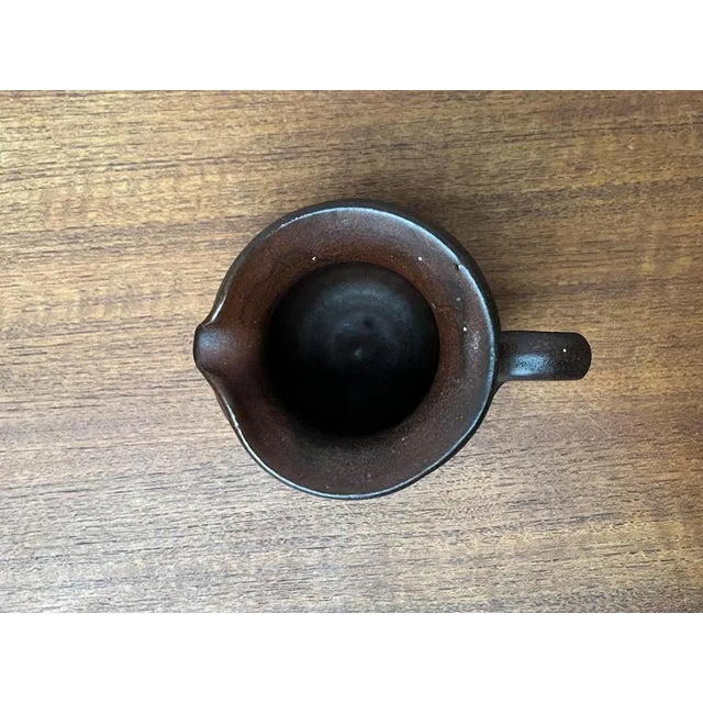 Ceramic Mid-Century Minimalist Jug Vase from Hartwig Heyne Hoy Pottery, Germany, 1960s For Sale - Image 7 of 13