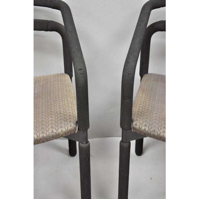 Black Late 20th Century Postmodern "Rubber Chairs" by Brian Kane for Metropolitan Furniture (B) - A Pair For Sale - Image 8 of 18
