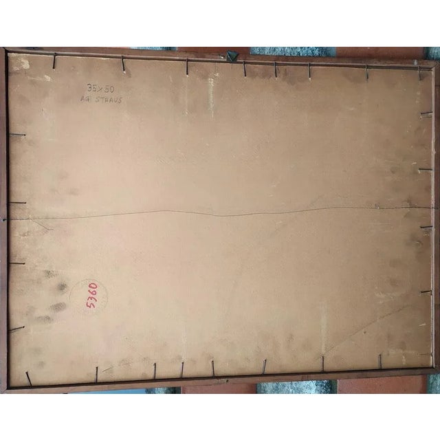 Agi Straus, Abstract Composition, 1962, Gouache on Paper For Sale - Image 3 of 5