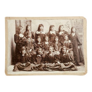 Victorian Group of Girls School Photo For Sale