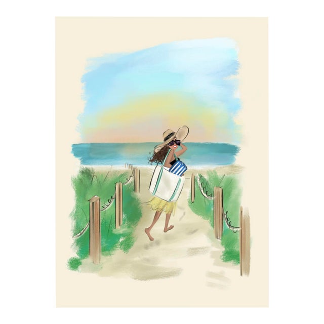 "The Sun Worshipper" Limited Edition Print on Etching Paper by Tug Rice For Sale