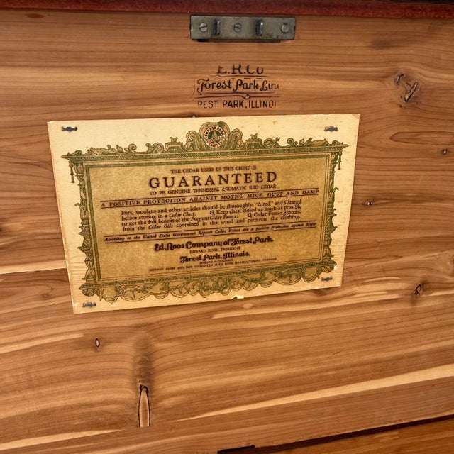 Antique Walnut Spanish Revival Ed Roos Cedar Chest For Sale - Image 11 of 12