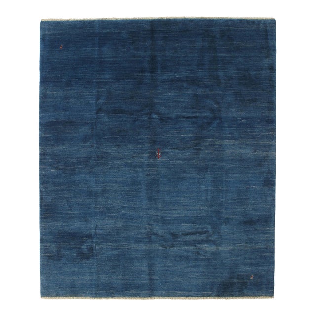 Vintage Hand-Knotted Persian Gabbeh Rug 6'10" X 8'0" For Sale