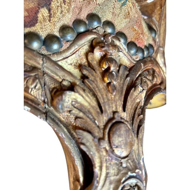 Louis XV Style Giltwood Fauteuil, in the Manner of Jean-Baptiste Tilliard, 19th Century For Sale - Image 10 of 15