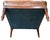 French Leather Ottoman Seat or Stool on Turned Walnut Frame For Sale - Image 11 of 11