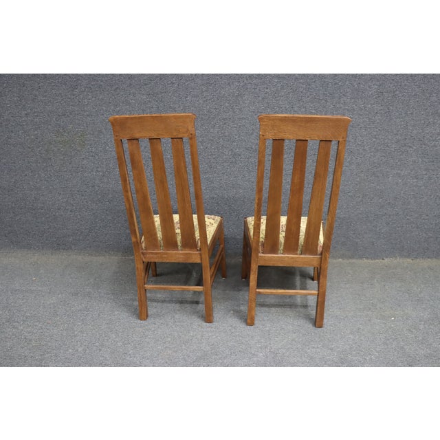 Set of 4 Stickley Mission Oak Dining Chairs For Sale - Image 13 of 15