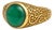 Men’s Green Onyx Ring With Arabic Calligraphy Design, Size 7.5 For Sale