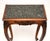 Wood Antique Side Table with Carved Marble Top, 1840 For Sale - Image 7 of 11