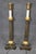 Bronze Pair of Antique Candlestick French Empire Patinated and Gilt Bronze Table Lamps For Sale - Image 8 of 9
