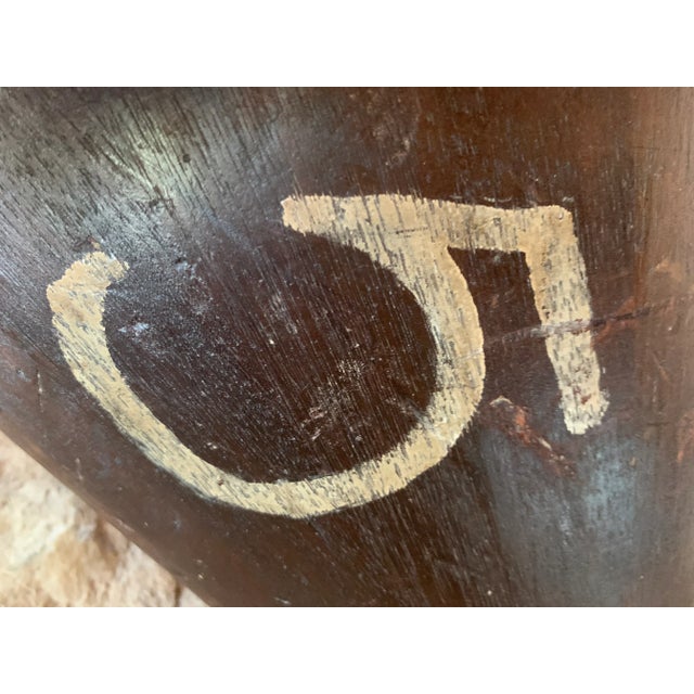 Double Sided Late 19th Century English Industrial Factory Milliner's Felt Hat Mold Form Numbered With Patina For Sale In San Antonio - Image 6 of 12