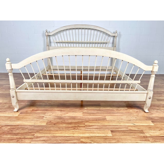 Ethan Allen Country French Wheatback King Bed Chairish
