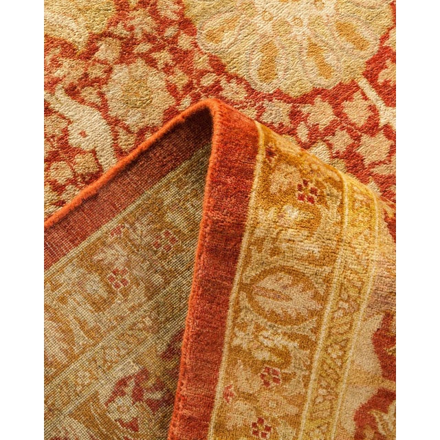 Mogul Collection Hand-Knotted Area Rug - Orange Collection 8' 1" X 10' 4" For Sale In New York - Image 6 of 10
