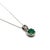 Natural Emerald Diamond Pendant Necklace 18" 14k WG 1.84 TCW Certified For Sale - Image 4 of 7