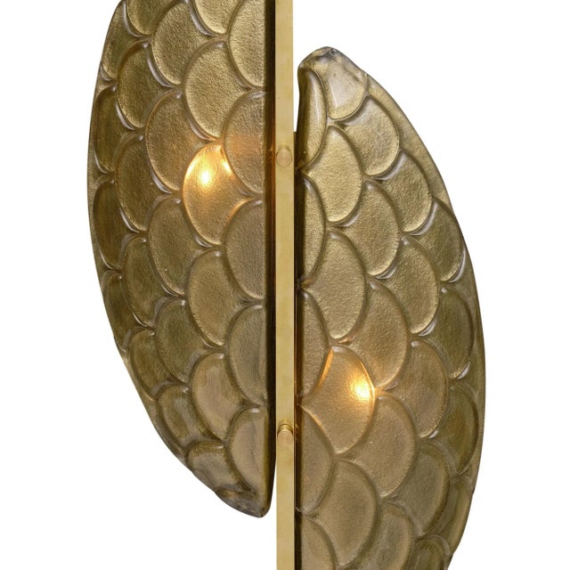 Mid-Century Modern Murano Glass “Mezze Lune” Sconces For Sale - Image 3 of 10
