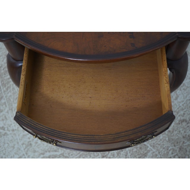Hekman Furniture Hekman George III Style 1 Drawer Lamp Table For Sale - Image 4 of 12