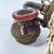 African Early 20th Century Maasai Beaded Milk Leather Jug Kenya For Sale - Image 3 of 11