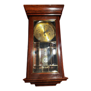 Vintage Ansonia “Gold Medallion” Model 830 Triple Chime Wall Clock