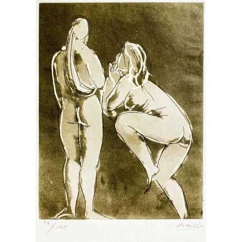 Hand Signed and numbered. Edition of 125 prints. Published in the artwork series: "Giacomo Manzù: Fifteen original...