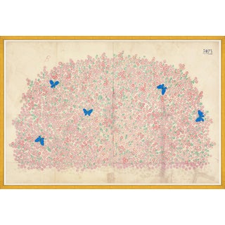 Myosotis Art Print in Gold Frame by Paule Marrot For Sale