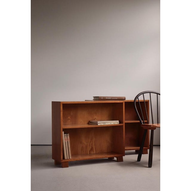 Funkis No. 4157 Spindle Chair in Stained Beechwood by Fritz Hansen, Denmark, 1940s For Sale - Image 14 of 16