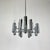 Silver Mid-Century Modern Italian Twelve Bulbs Chrome Tubes Chandelier by Gaetano Sciolari, 1970s For Sale - Image 8 of 9
