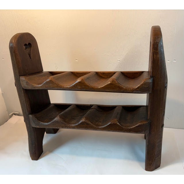Antique Castle Wood Wine Rack For Sale - Image 4 of 7