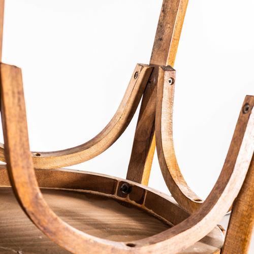 French Oak Bentwood Bistro Dining Chair from Baumann, 1950s For Sale - Image 10 of 11