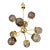 Italian Gold Chandelier in Murano Glass by Simoeng For Sale - Image 10 of 10