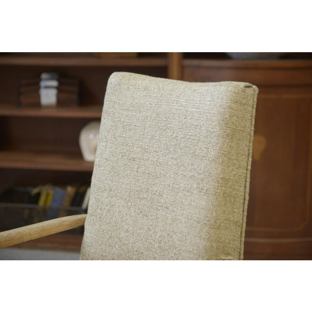 Cerused Oak Armchairs attributed to Suzanne Guiguichon, 1940s, Set of 2 For Sale - Image 3 of 11