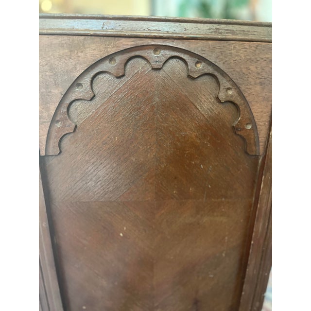 Brown Mid 20th Century Library Wastebasket/Planter For Sale - Image 8 of 11