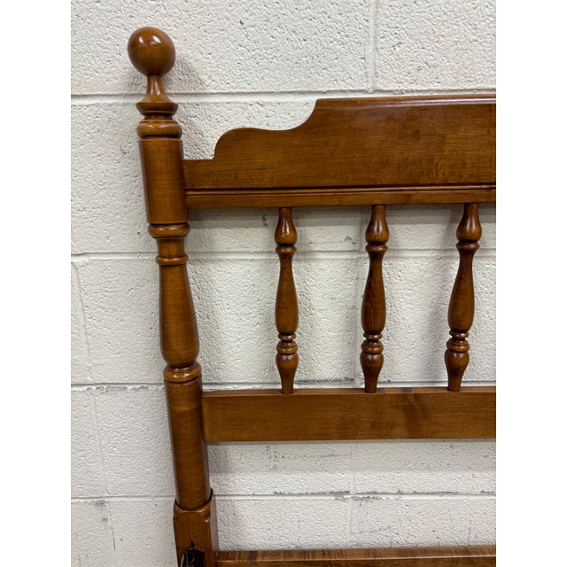Vintage Full Size Heywood Wakefield Old Colony Maple Bed For Sale In Kansas City - Image 6 of 15