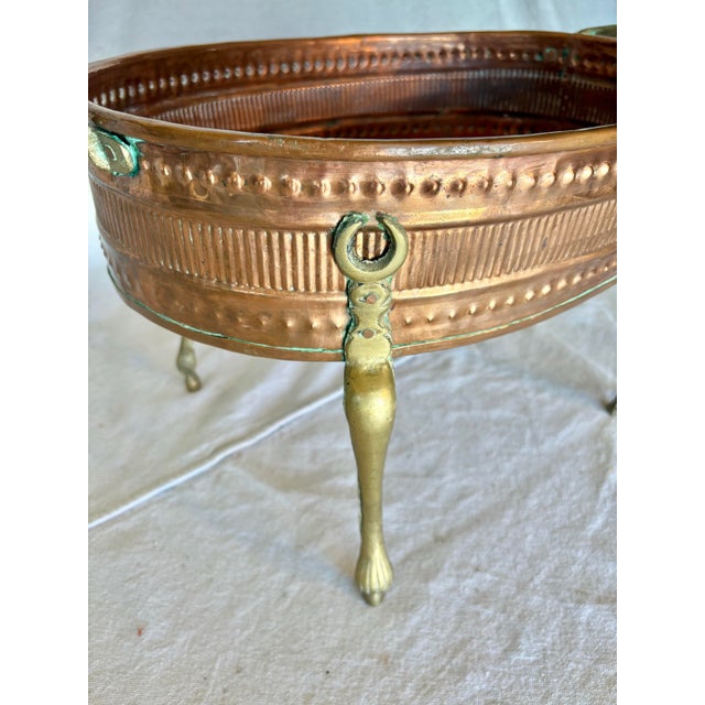 Early 20th Century Early 20th Century French Copper and Brass Jardiniere For Sale - Image 5 of 13