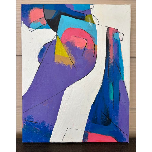 David Mac Innes Abstract Painting on Canvas Signed by Artist For Sale - Image 9 of 9