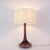 Portuguese Amethyst Opaline Glass Table Lamp, 1960s For Sale - Image 4 of 14