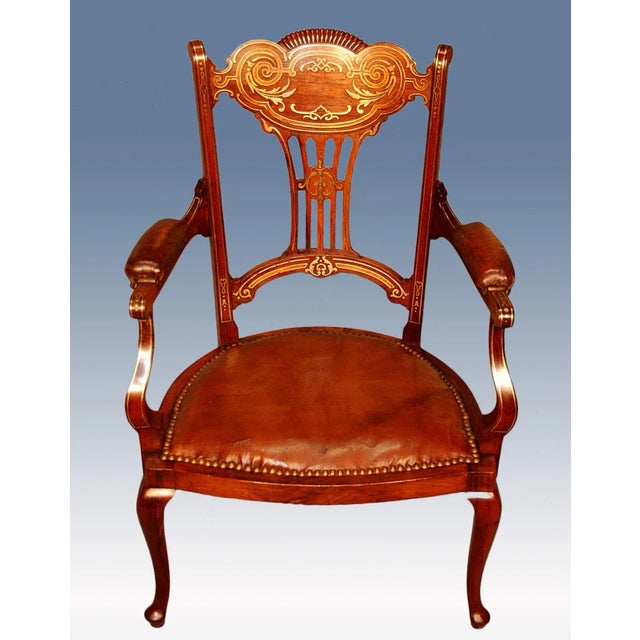 English 19th-Century Armchair For Sale - Image 11 of 11