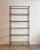Vintage Italian Bookcase in Satin Metal and Glass, 1970s For Sale - Image 11 of 12