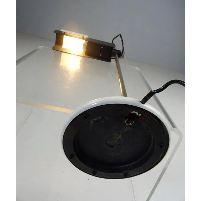 Contemporary Vintage Black and White Spider Table Lamp, 1960s For Sale - Image 3 of 7