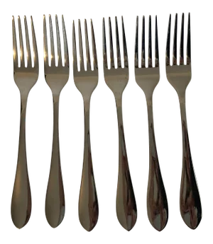 Modern Inox Stainless Set of 6 Dinner Forks