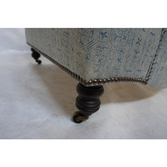 Upholstered Armchair in the Lola Sky Blue by Cisco Home For Sale - Image 11 of 12