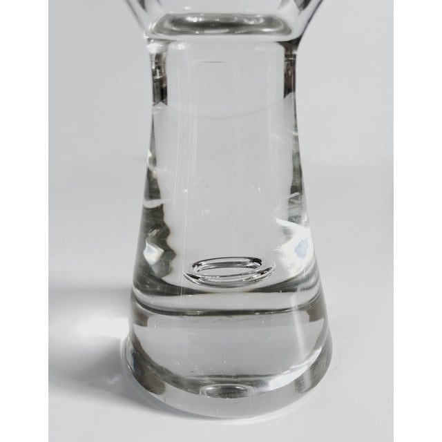 Mid-Century Modern Heavy Orrefors Standing Fruit Bowl Signed 5.9 LBS C1940s For Sale In Houston - Image 6 of 7