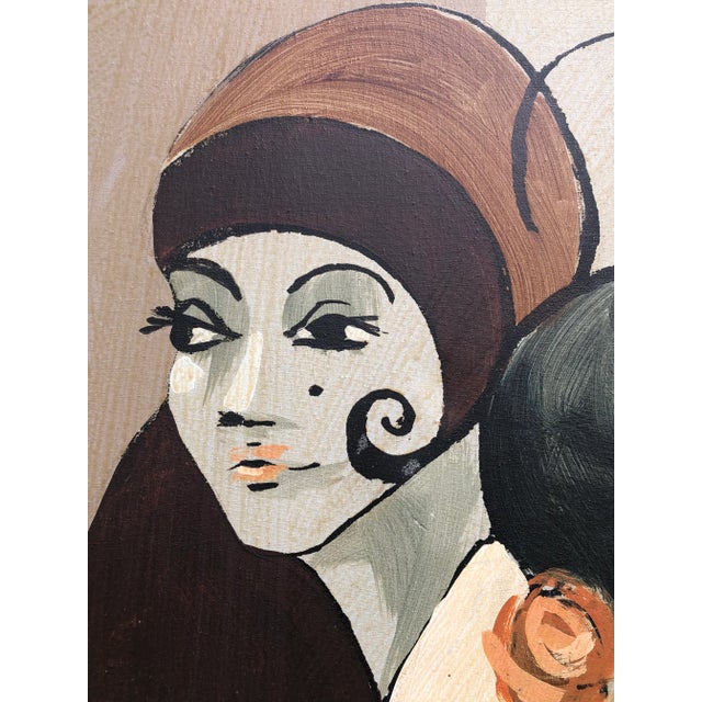 Vintage McClaine Oil Canvas Painting For Sale - Image 4 of 10