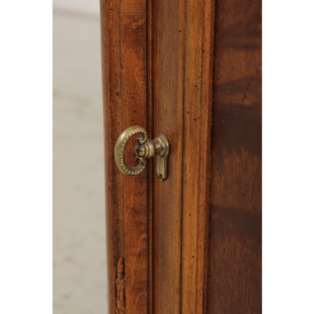 Pair Henredon Round Walnut Living Room Lamp End Tables For Sale - Image 14 of 16