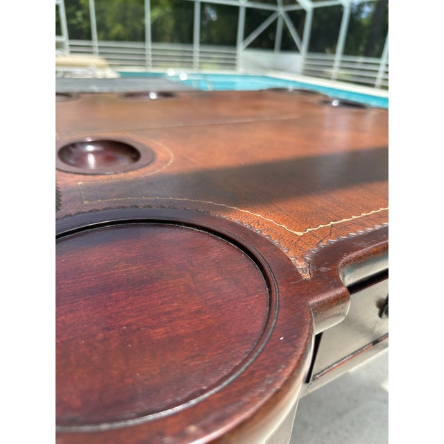 English George II Period Chippendale Mahogany Ball and Claw Foot Card Table For Sale - Image 9 of 12