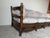 1970s Vintage French Provincial Style Carved Oak Ladder-Back Sofa With Shell Details For Sale - Image 10 of 13
