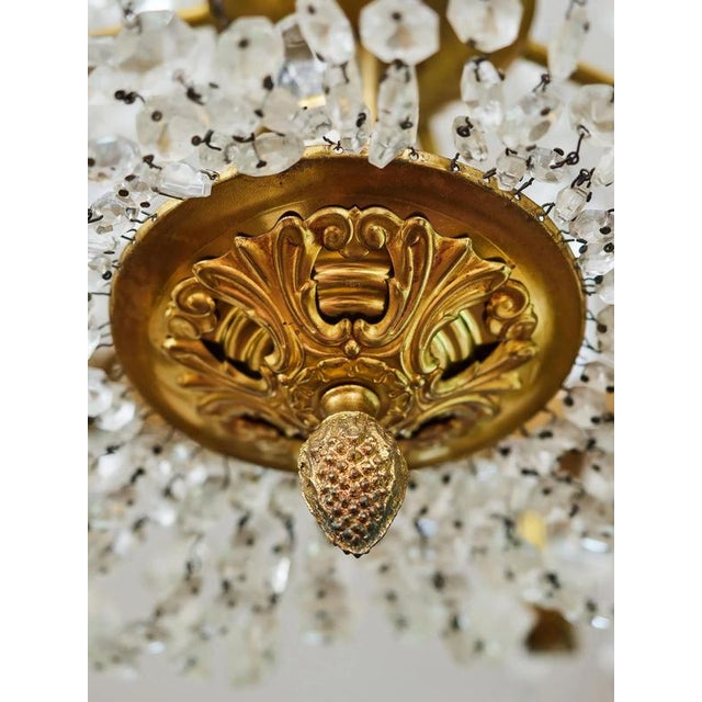 2000 - 2009 Classic Crystal Chandelier with Thirteen Bulbs For Sale - Image 5 of 10