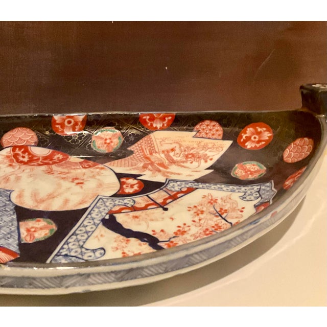 Antique Japanese Imari Porcelain Dish Period: Meiji Era (1868–1912) For Sale In Palm Springs - Image 6 of 18