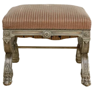 19th Century French Louis XIV Painted Stool