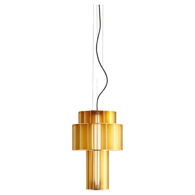 T Pe Golden Suspended Lamp by Stephen Burks Babel for Parachilna For Sale - Image 14 of 14